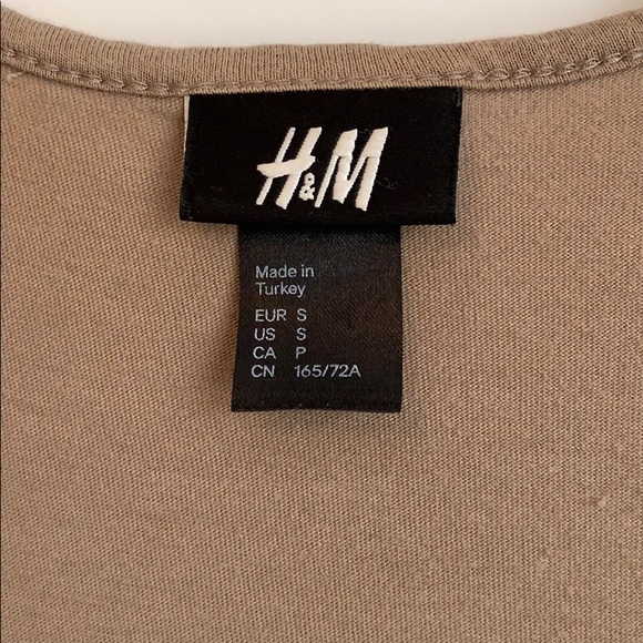 SOLD - H&M Light Brown Ruffle Vest - Picture 3 of 3